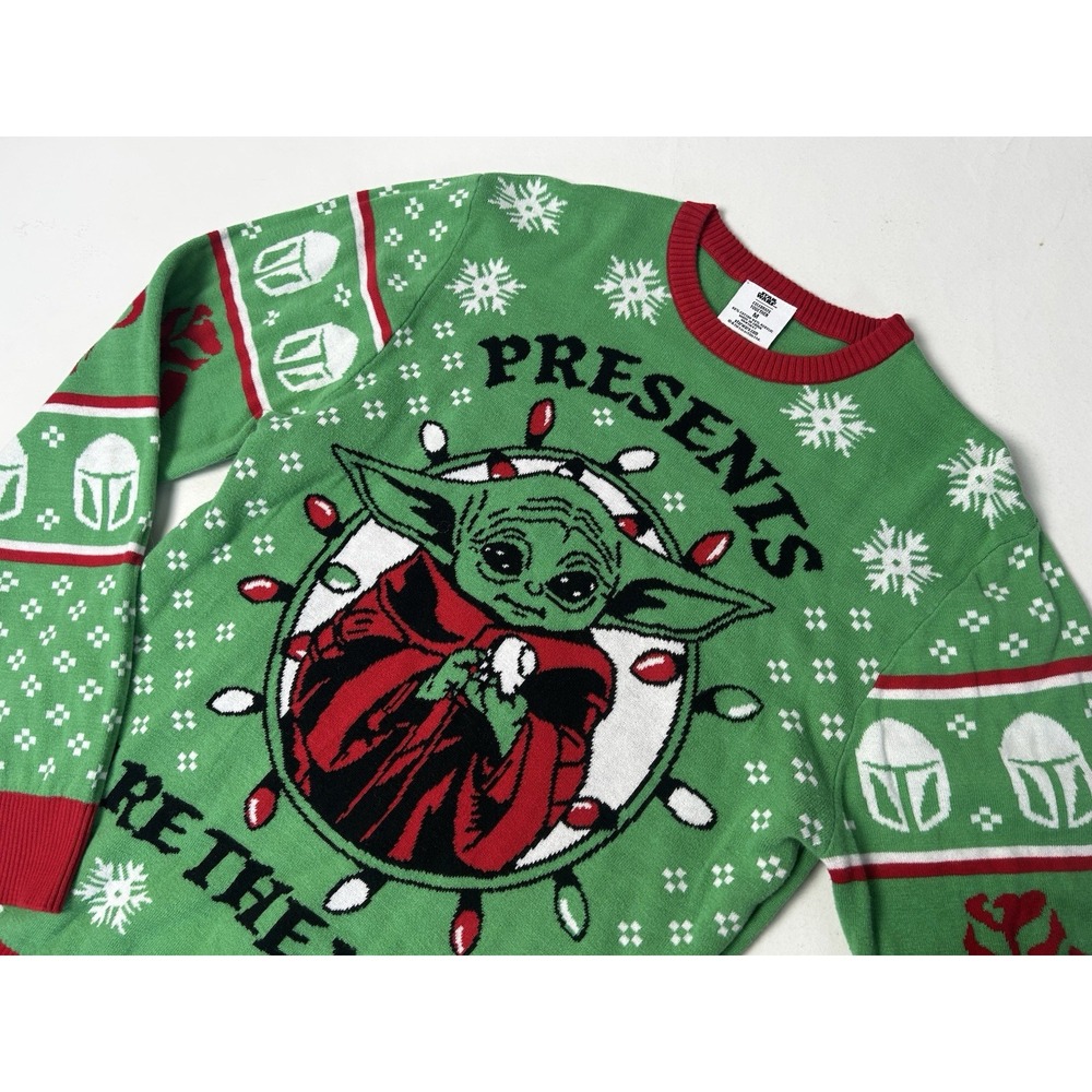 Star‎ Wars Ugly Christmas Sweater Baby Yoda Unisex Medium